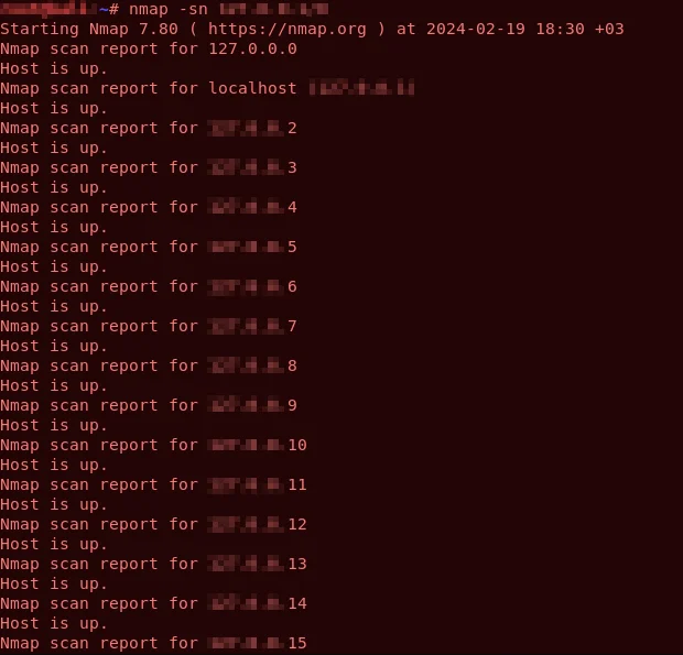 Scanning hosts with Nmap