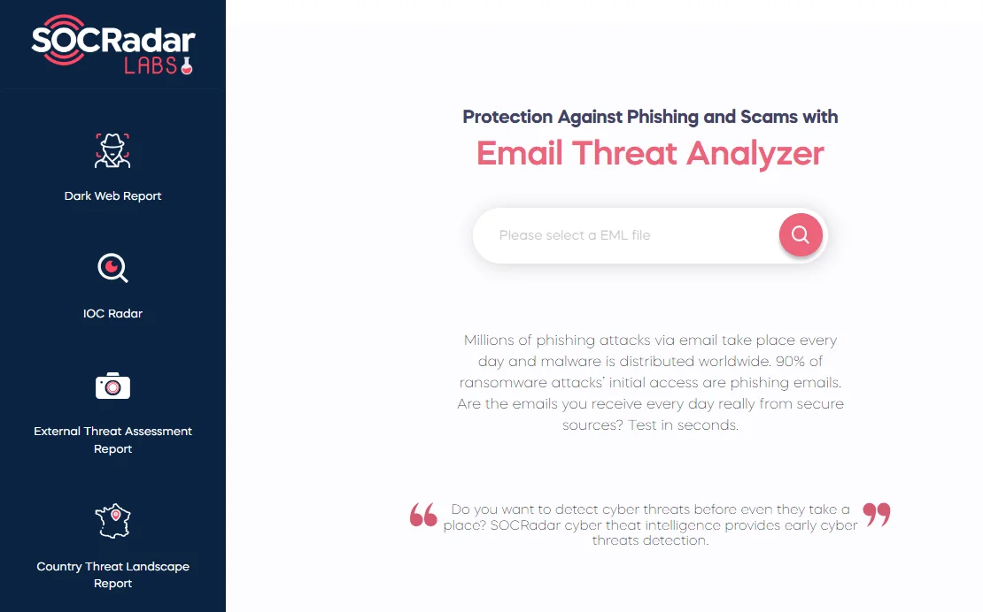 You may also use our free Email Threat Analyzer.