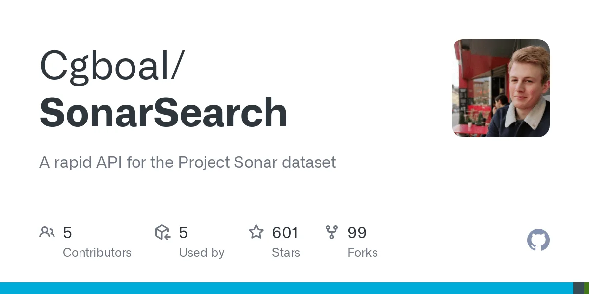 SonarSearch v2 on GitHub