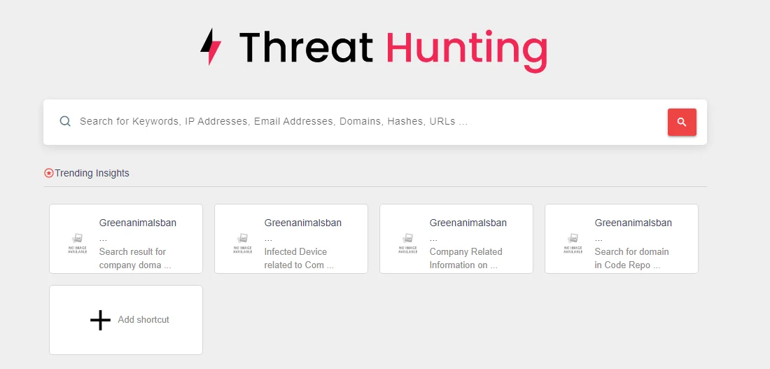 SOCRadar Threat Hunting module