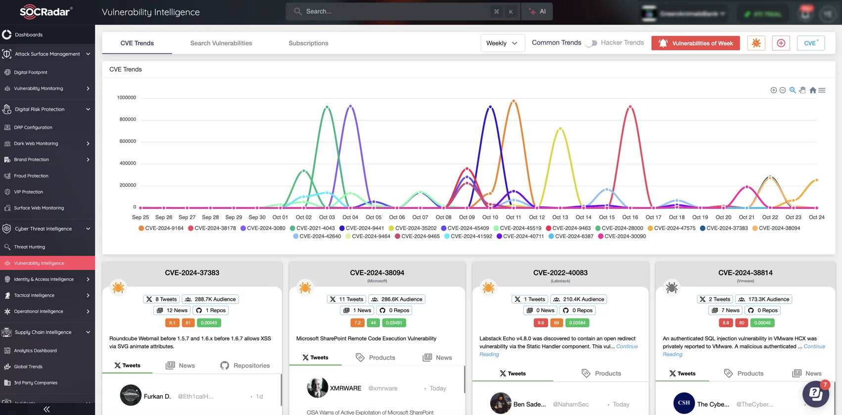 SOCRadar Vulnerability Intelligence Module