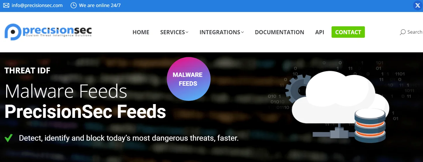 PrecisionSec's Malware Domain List