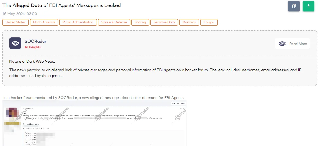 The Alleged Data of FBI Agents’ Messages is Leaked