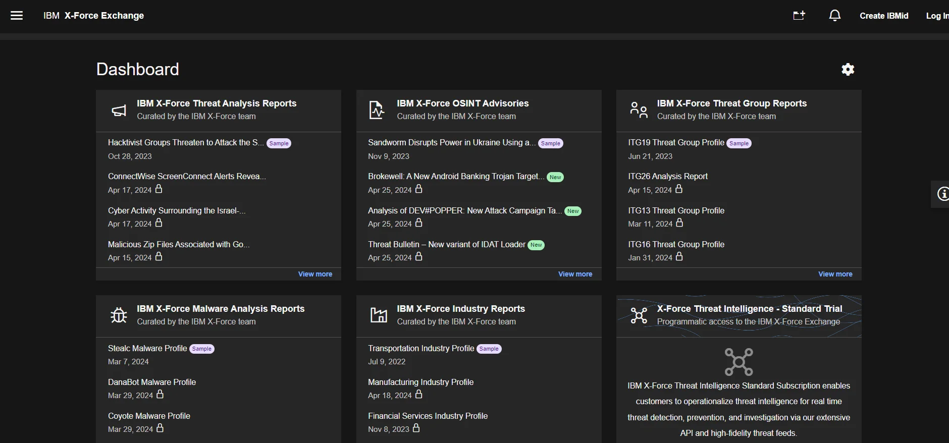 IBM X-Force Exchange