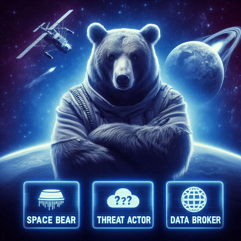 Depiction of SpaceBears, Image created with Bing AI