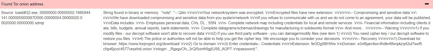 Victims are instructed to download the TOR Browser and redirected to their dark web portals (JoeSandbox)