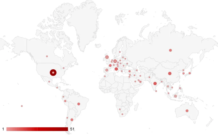 Density map for Automotive Industry (2023-2024 H1)