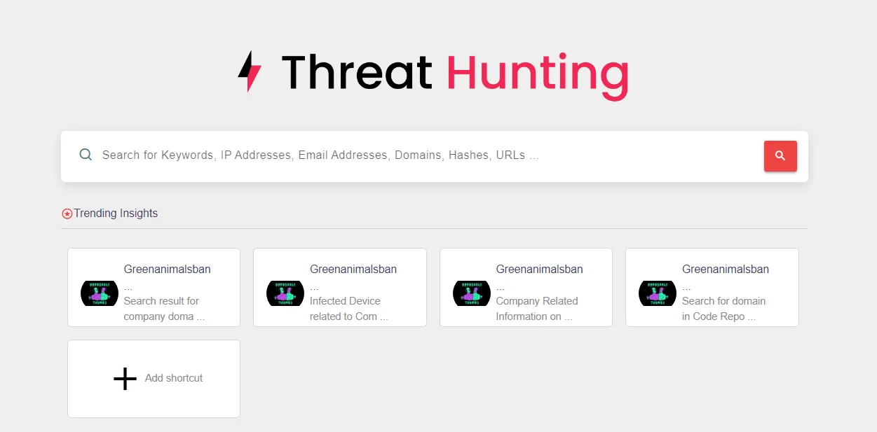 SOCRadar’s Threat Hunting Module