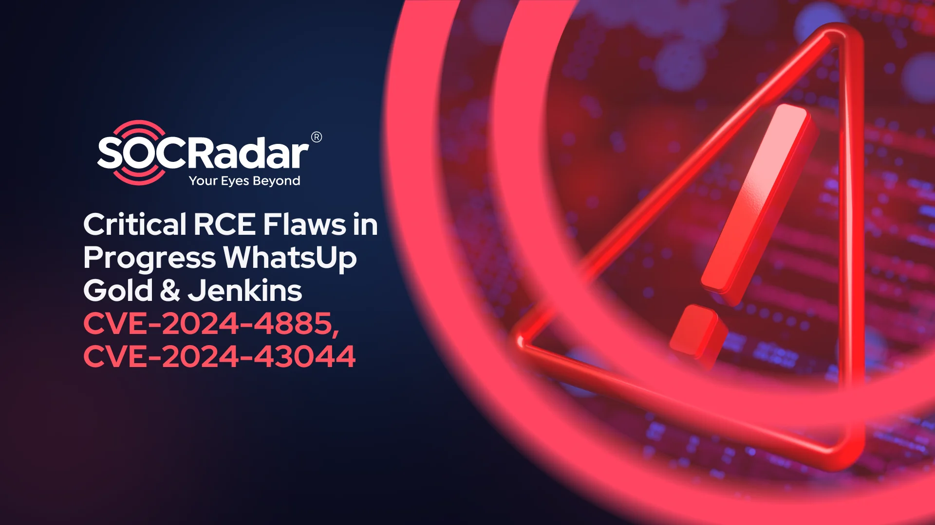 SOCRadar® Cyber Intelligence Inc. | Critical Vulnerabilities in Progress WhatsUp Gold, Jenkins Could Lead to RCE Attacks (CVE-2024-4885, CVE-2024-43044)