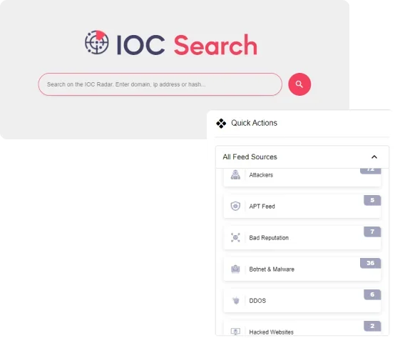 SOCRadar IOC Search