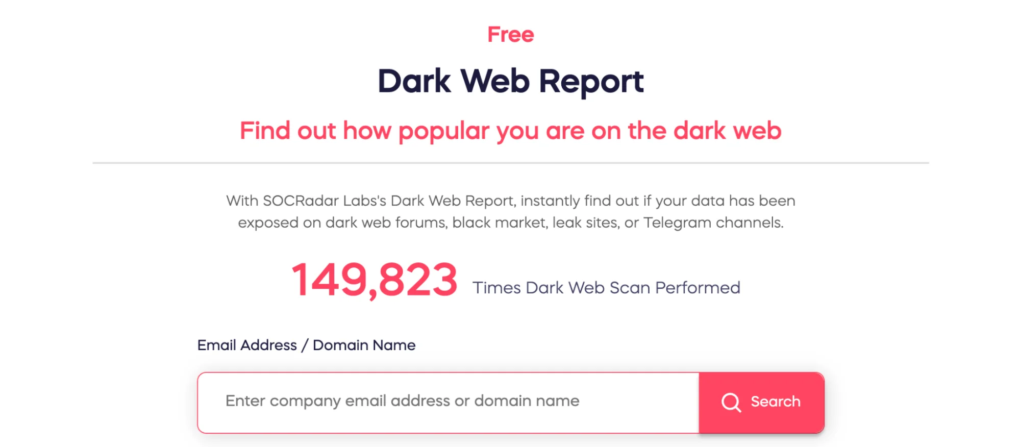 SOCRadar Free Dark Web Report