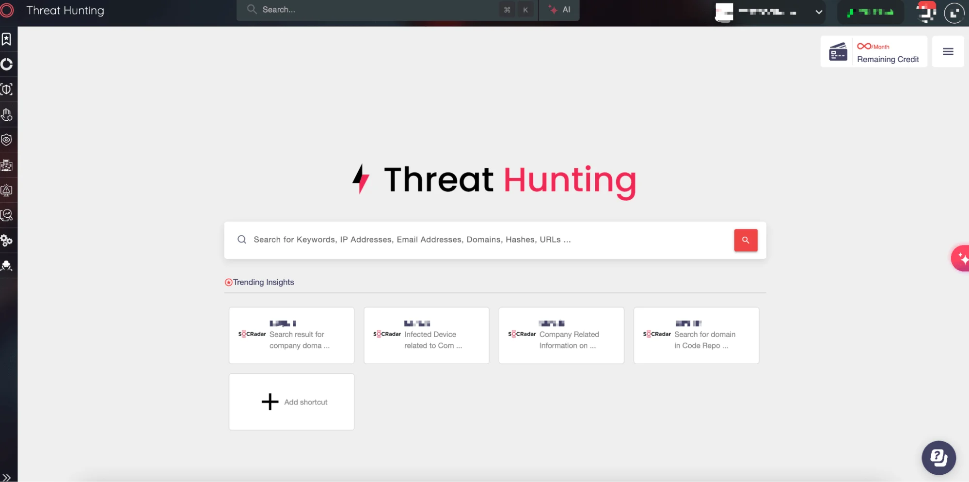 SOCRadar XTI Threat Hunting