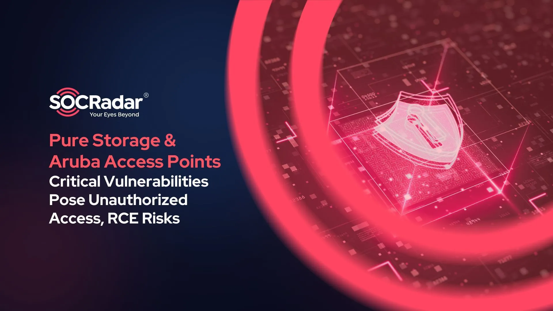 SOCRadar® Cyber Intelligence Inc. | Critical Vulnerabilities in Pure Storage & Aruba Access Points Pose Unauthorized Access, RCE Risks