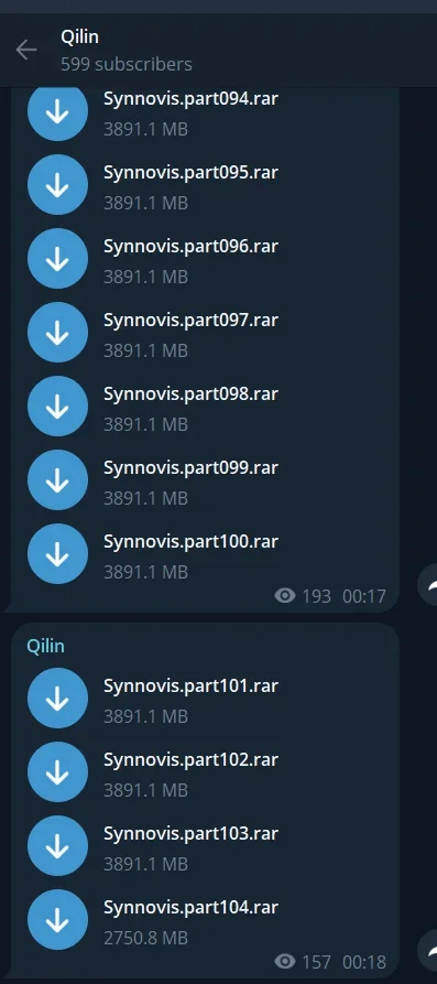 Back in June 104 parts of alleged Synnovis data has been shared on Qilin’s Telegram channel