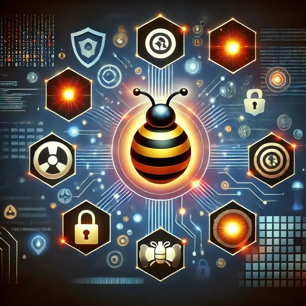 AI illustration of honeypots