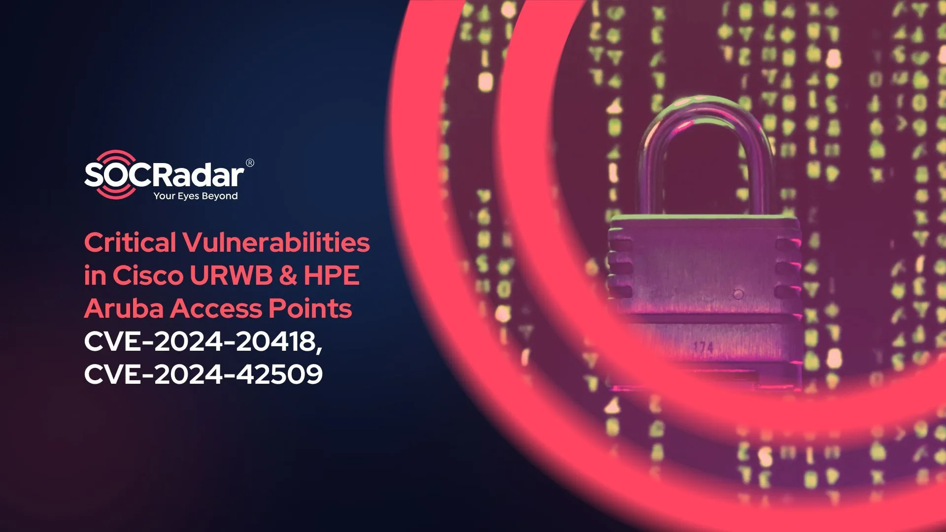 SOCRadar® Cyber Intelligence Inc. | Critical Vulnerabilities in Cisco URWB and HPE Aruba Access Points (CVE-2024-20418, CVE-2024-42509)