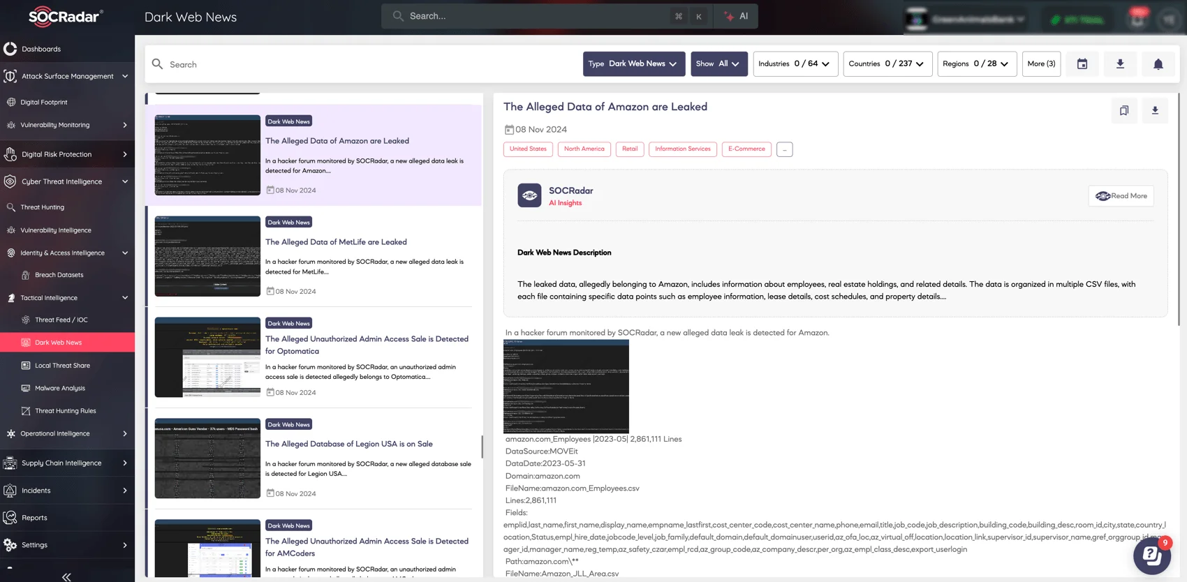 The leak posts, viewed on SOCRadar’s Dark Web News module