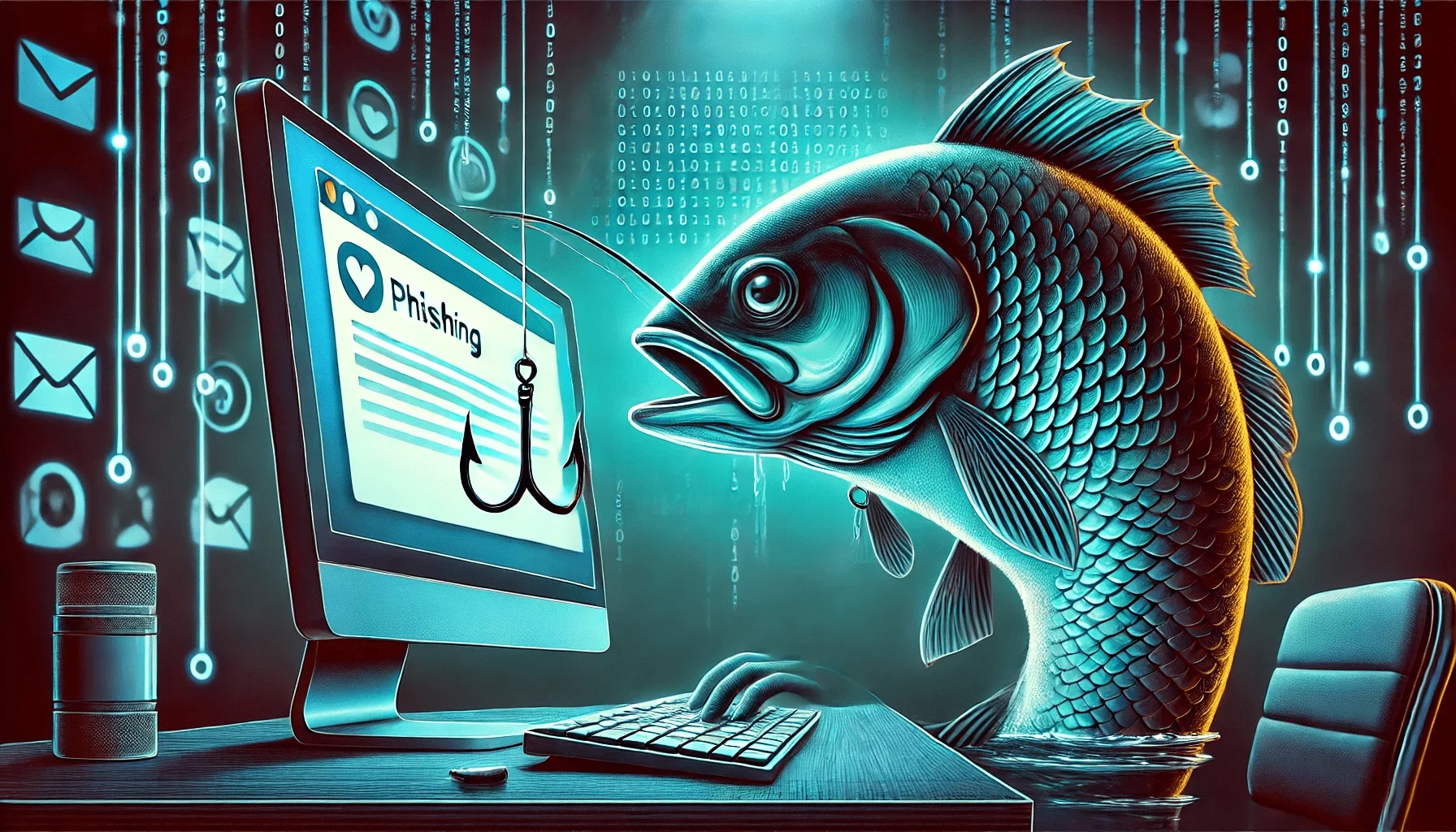 AI illustration for phishing by DALL-E