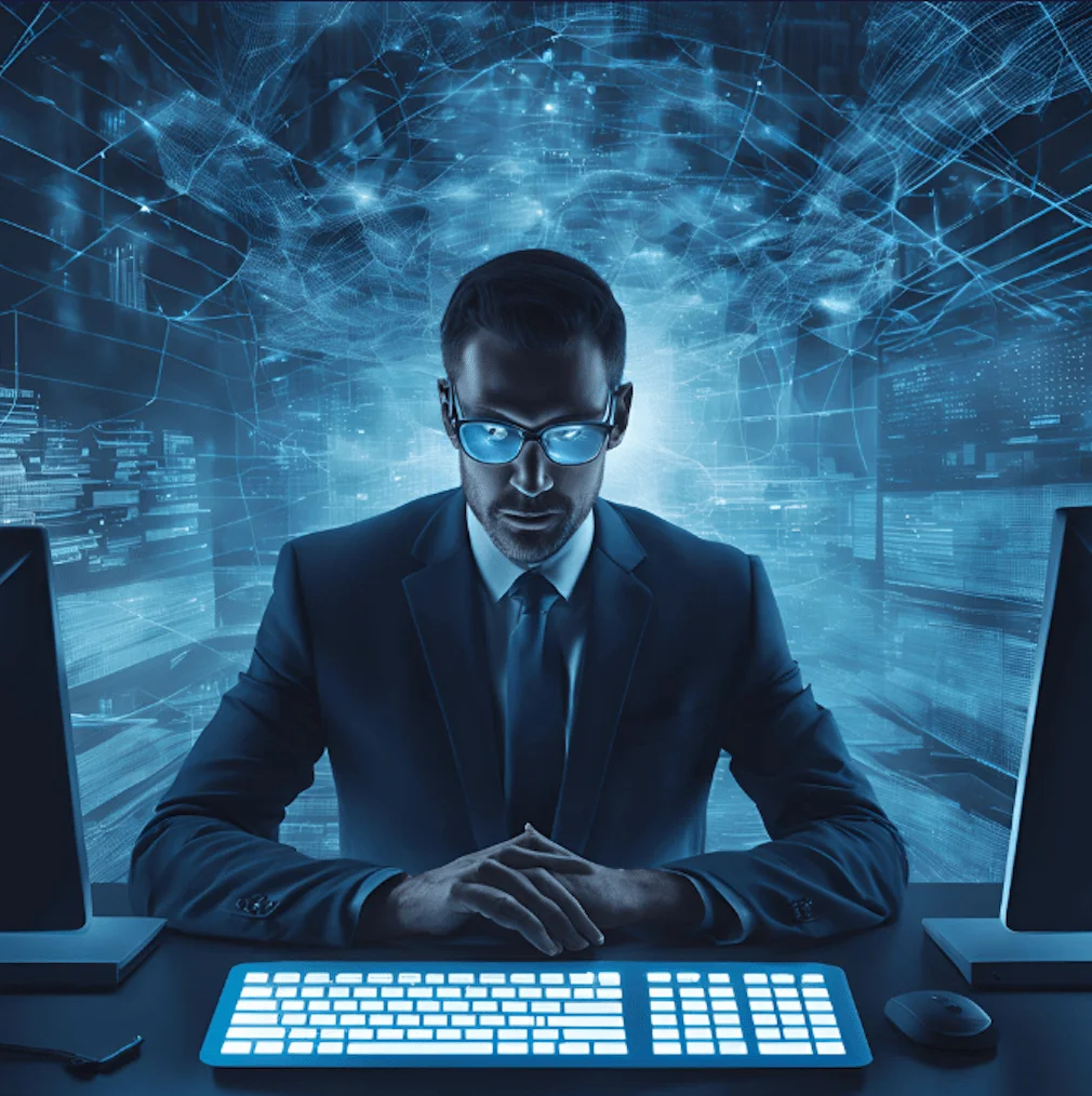 “Chief Information Security Officer and Dark Web”, illustrated by DALL-E