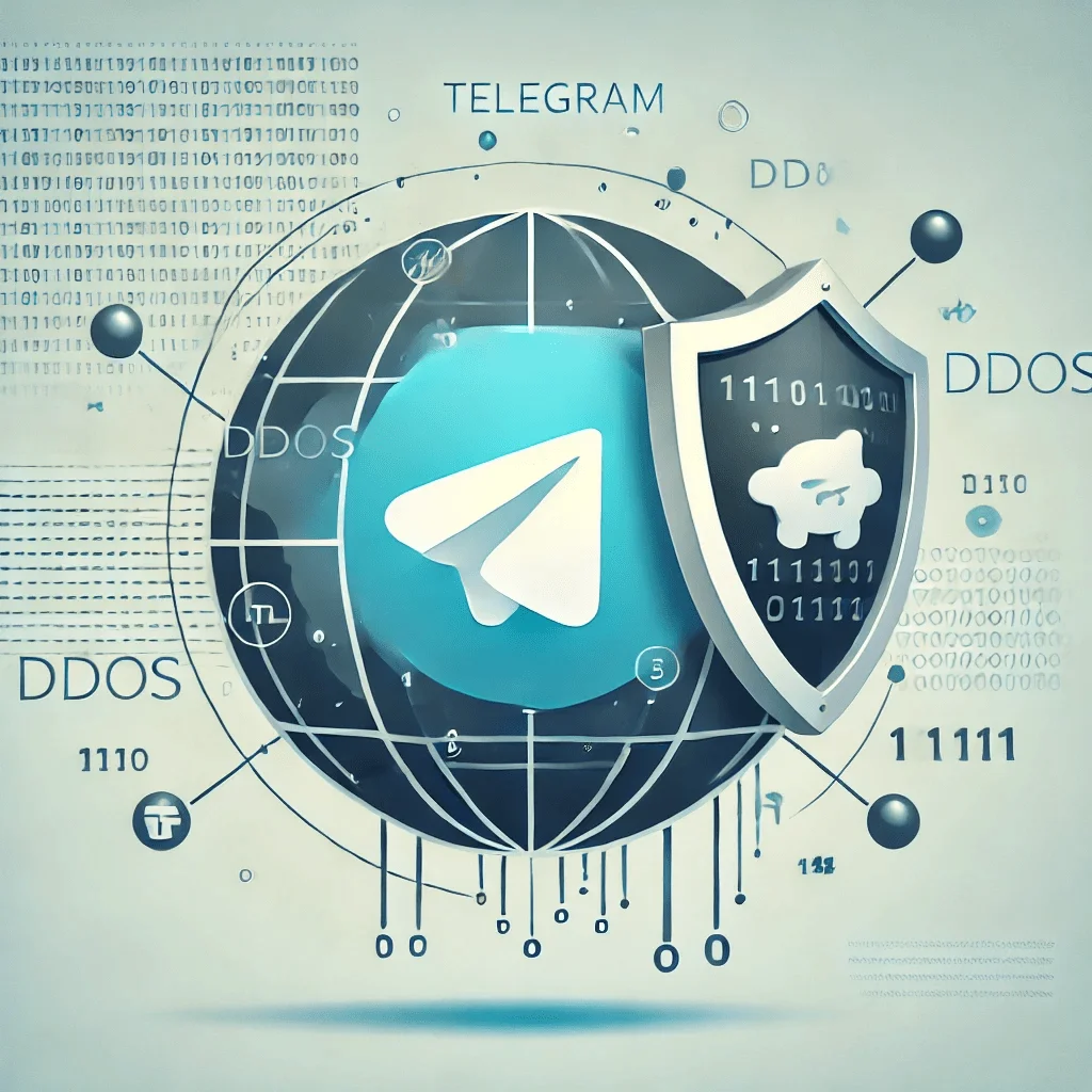 Illustration of Telegram DDoS groups (Generated By DALL-E)