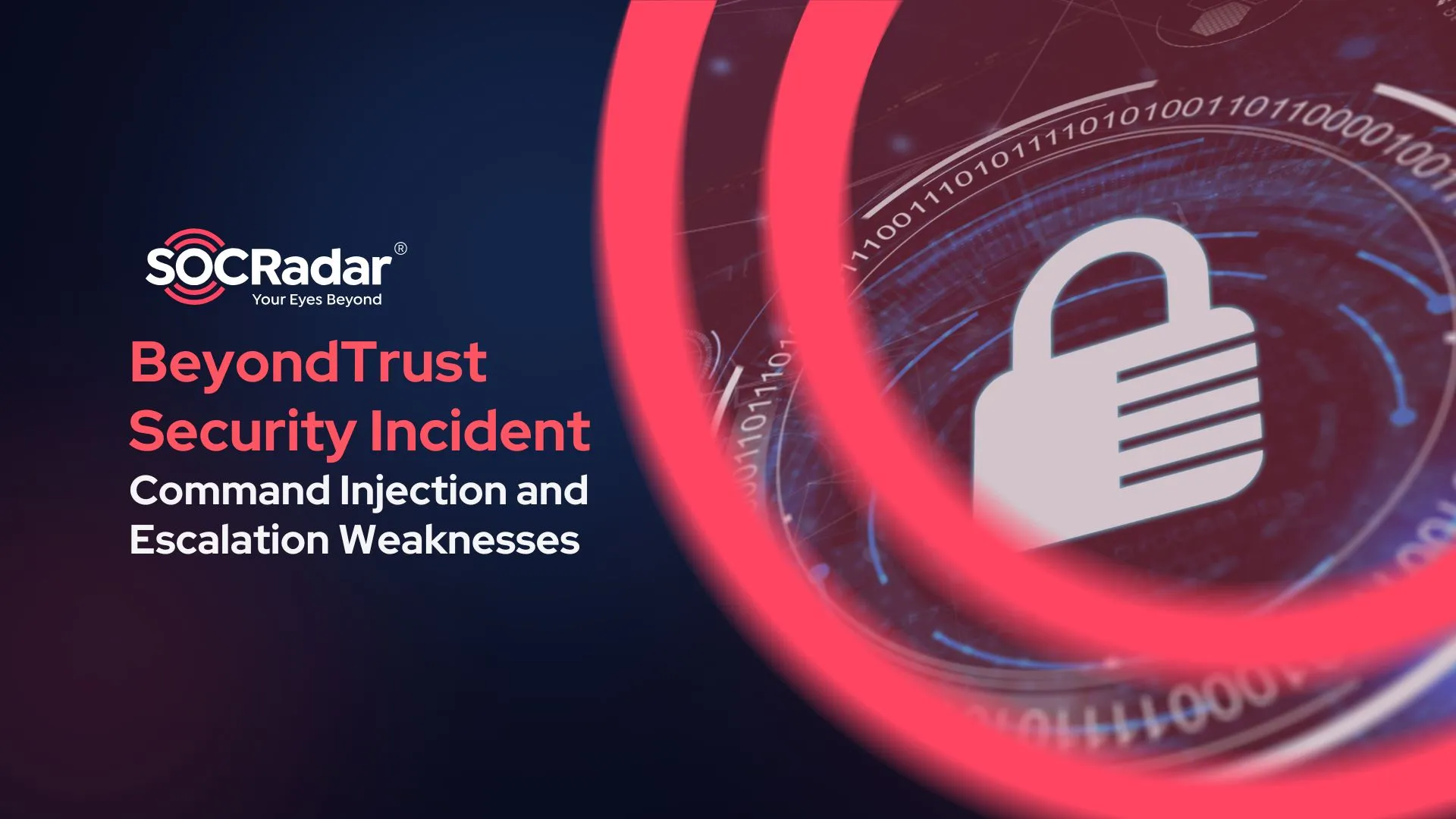 SOCRadar® Cyber Intelligence Inc. | BeyondTrust Security Incident — Command Injection and Escalation Weaknesses (CVE-2024-12356, CVE-2024-12686)