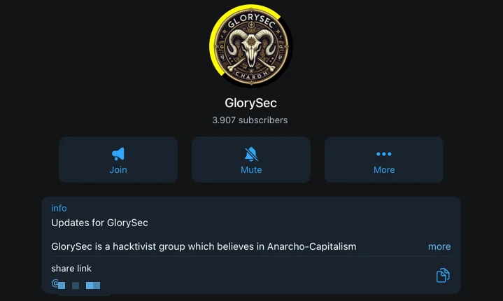 GlorySec’s Telegram channel