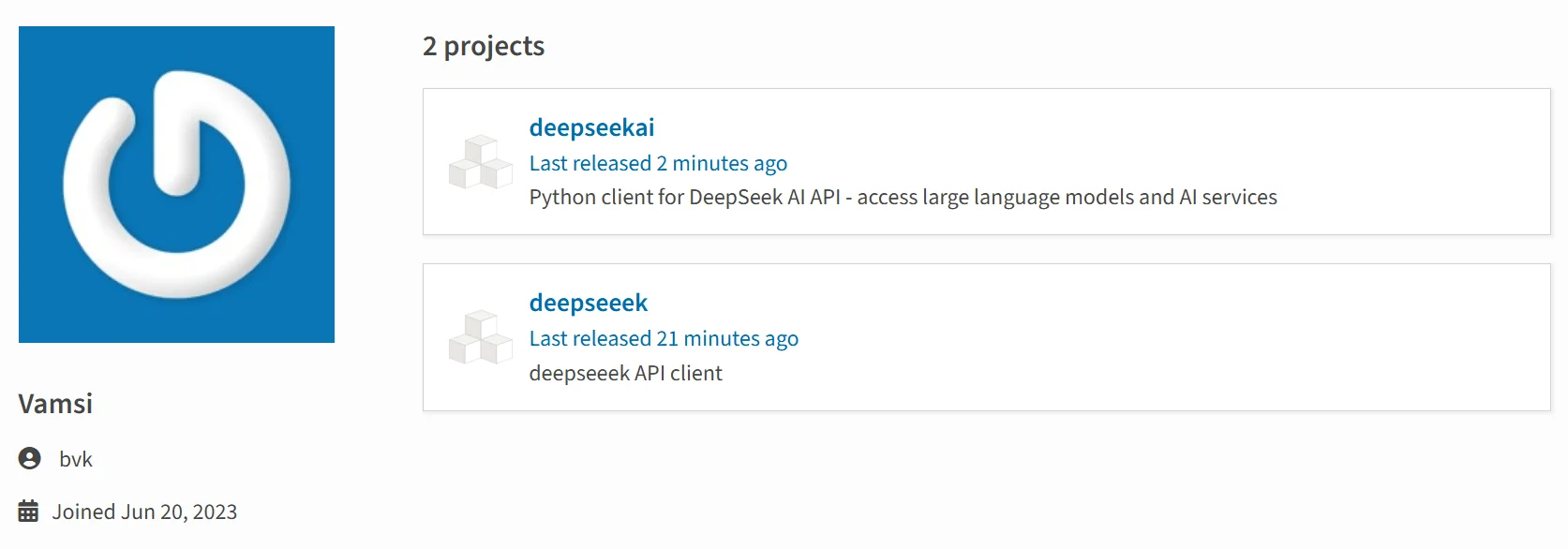 Now quarantined deepseekai project (PT ESC)