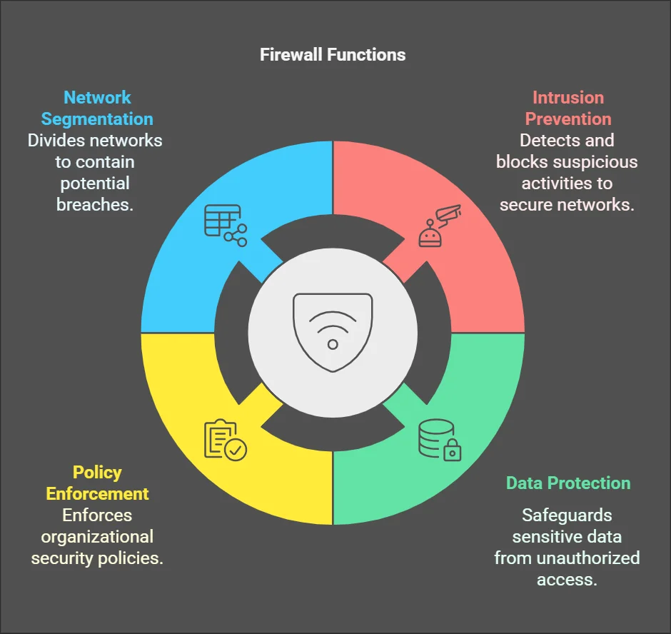 Beyond essentials, firewall functions (Napkin.ai)