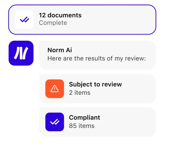 Norm Ai is an AI-powered cybersecurity solution that helps with regulatory compliance