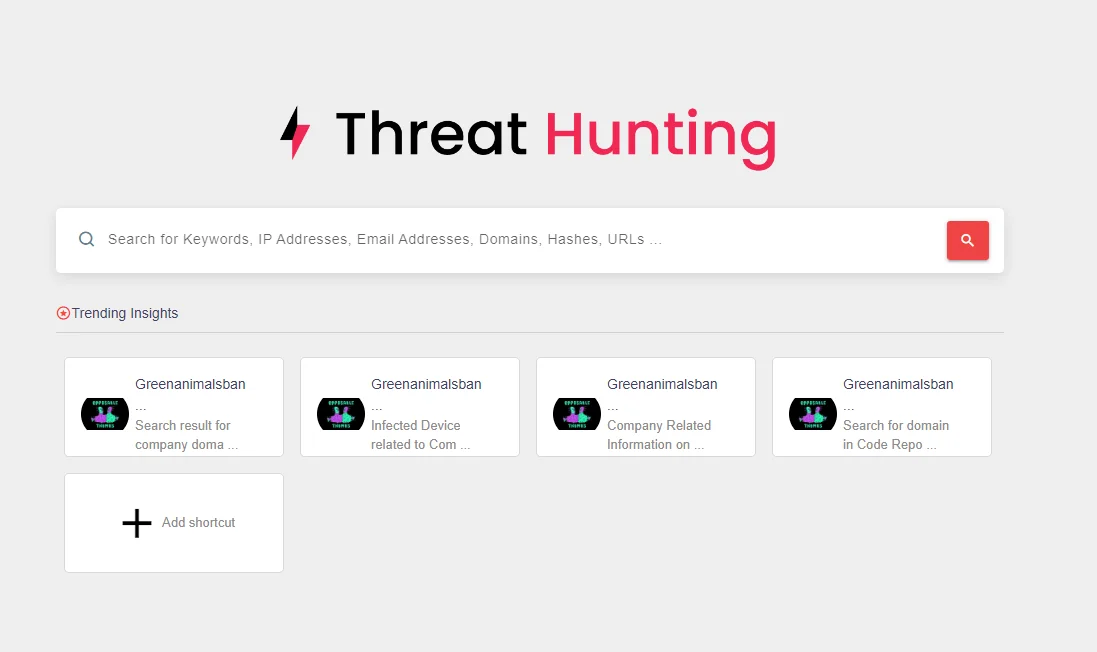 SOCRadar’s Threat Hunting module