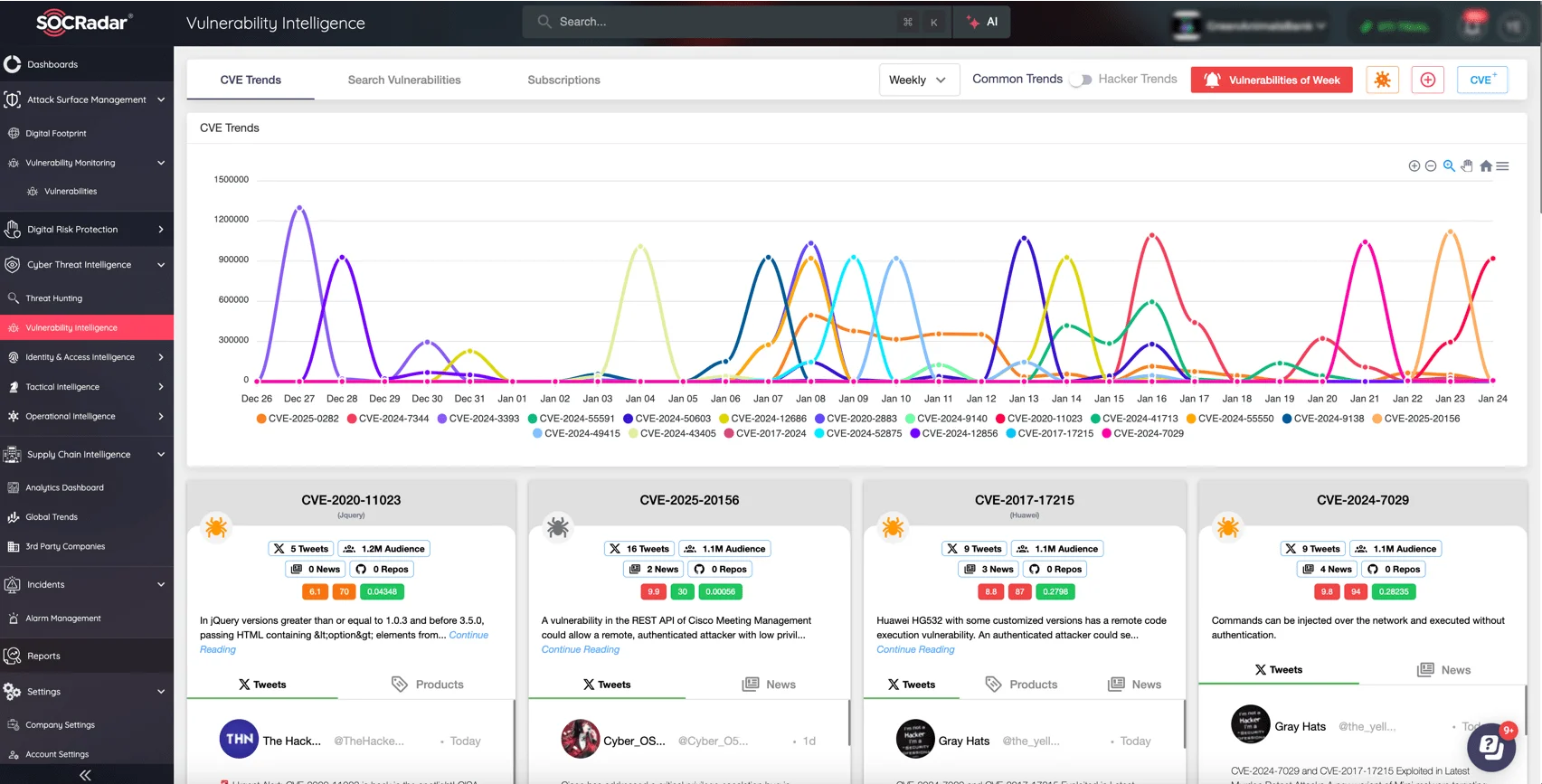 Identify, Track, and Mitigate Vulnerabilities Proactively with SOCRadar’s Vulnerability Intelligence.