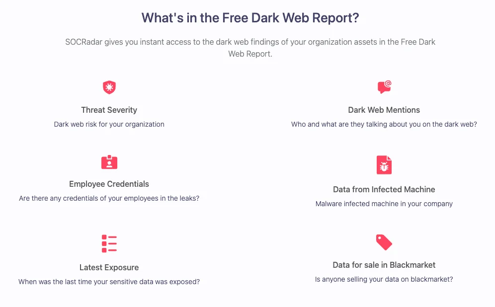 SOCRadar Free Dark Web Report