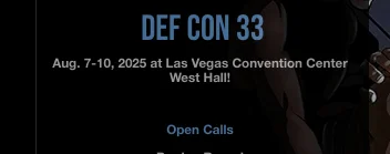 16. DEF CON 33 | August 7-10, 2025