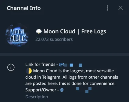 Moon Cloud Telegram channel