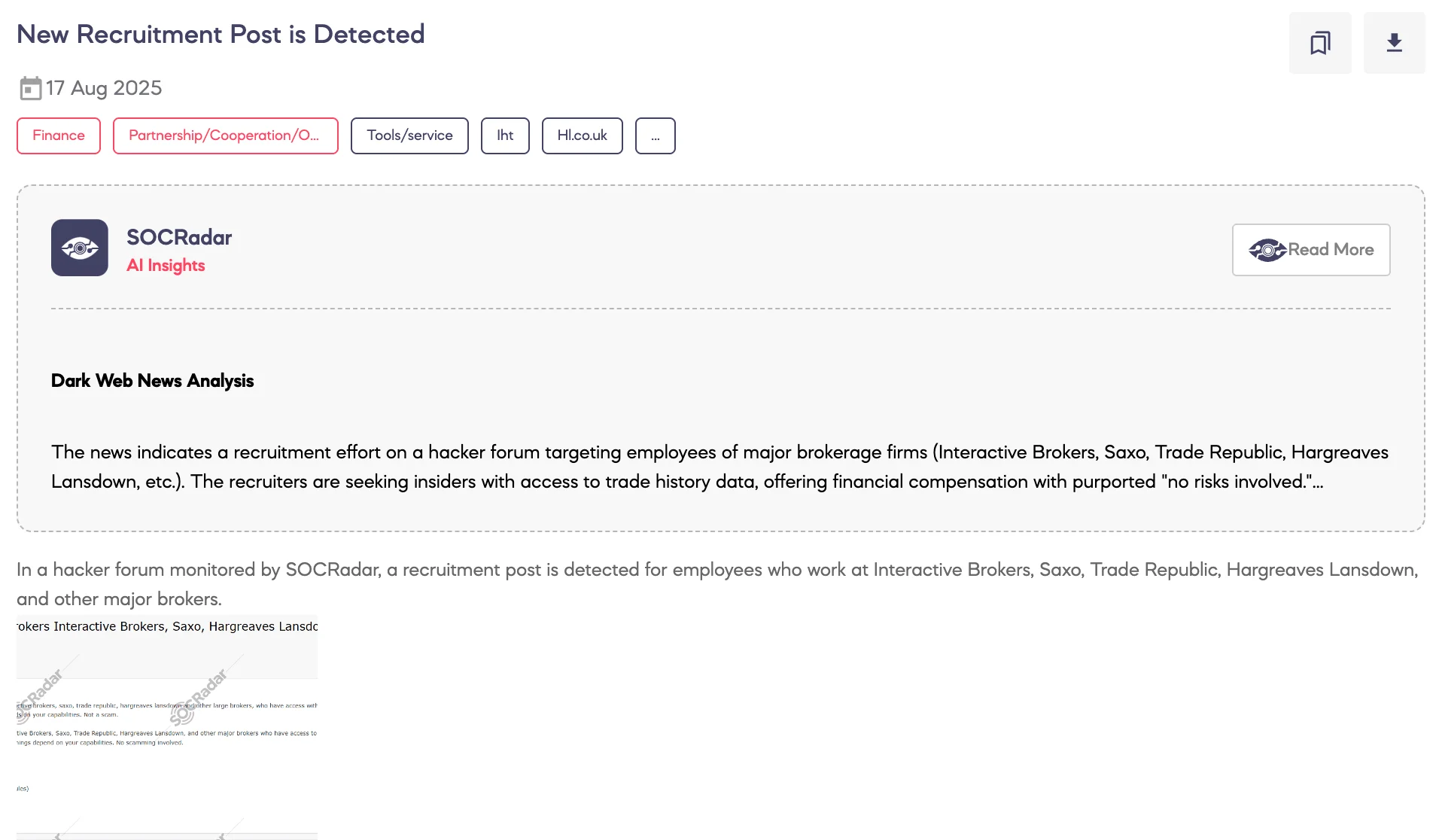 New Recruitment Post is Detected