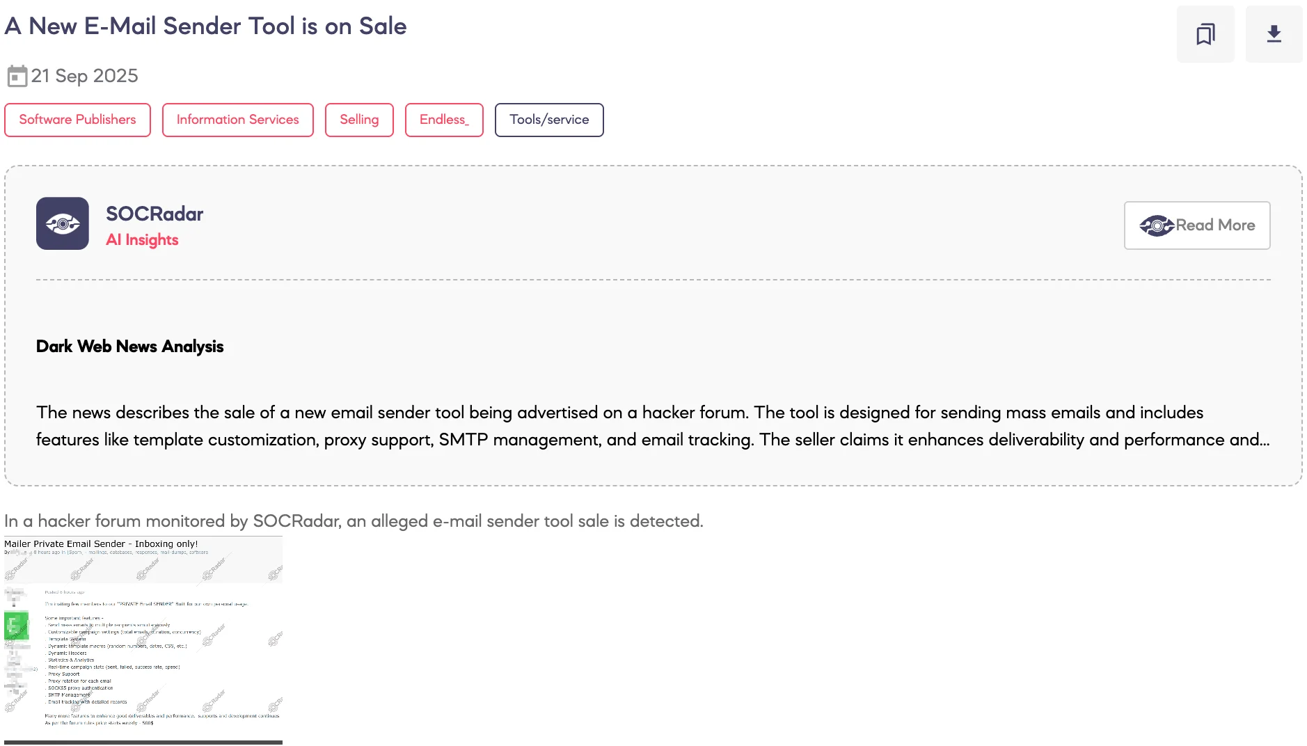 A New E-Mail Sender Tool is on Sale