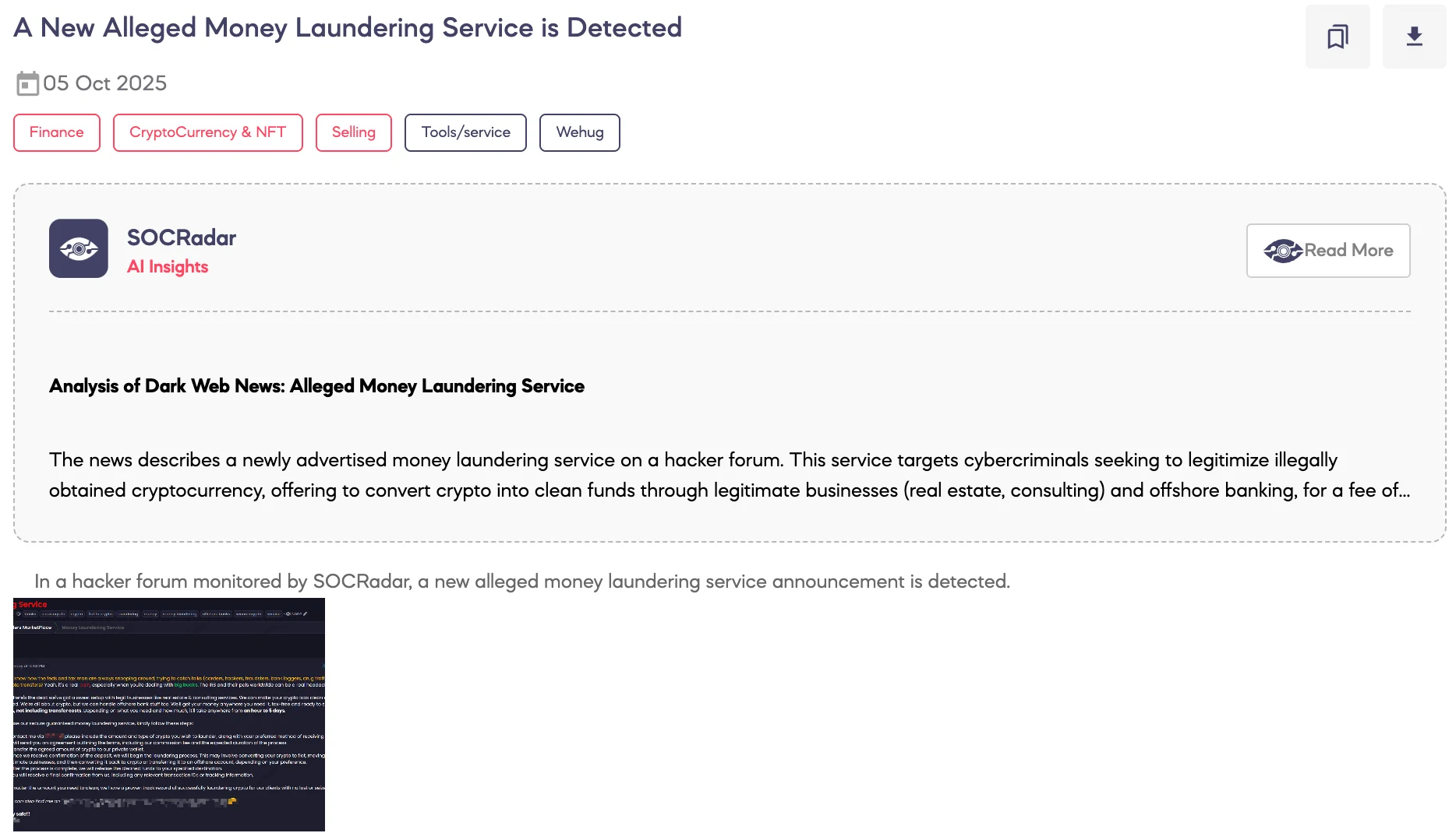 New CipherWolf RaaS, Oracle EBS 0‑Day Exploit & Money Laundering Service  Detected on Hacker Forums