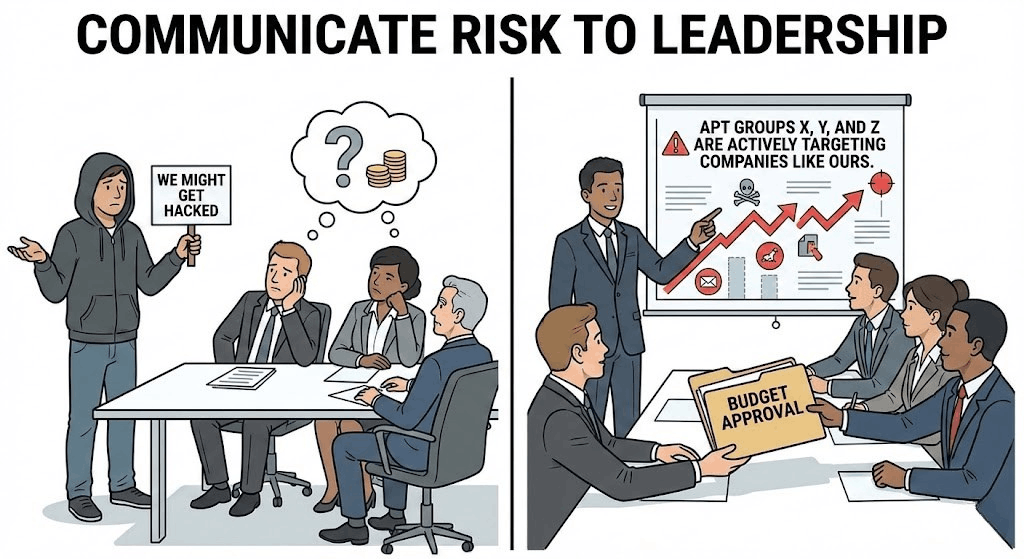 Vague risks get ignored, focused intelligence gets budget.