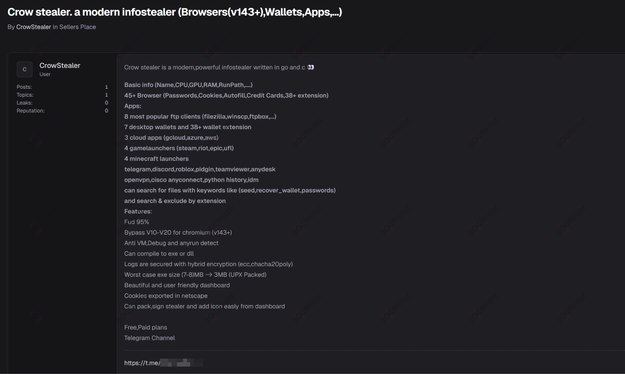 NordVPN Dev Data Leak, Crow Stealer Tool & Large Data Listings