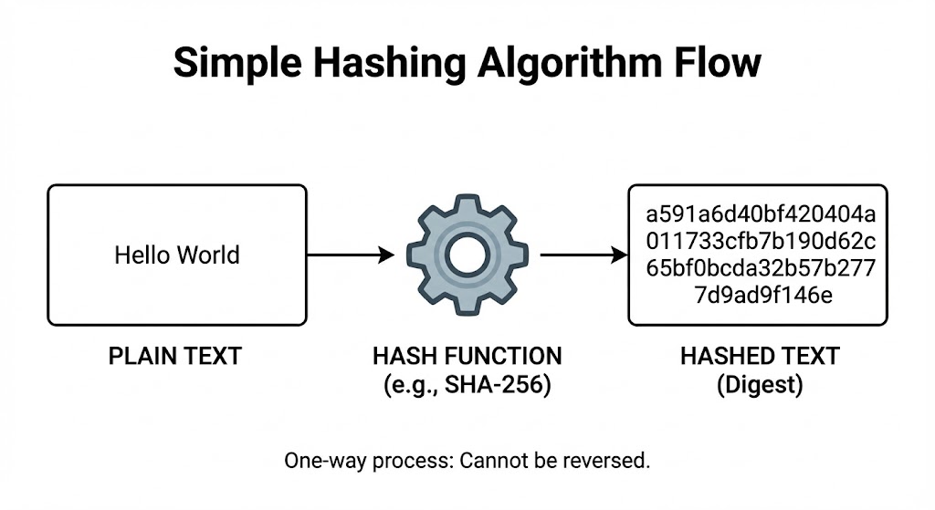 Simple Hashing Algorithm Flow
