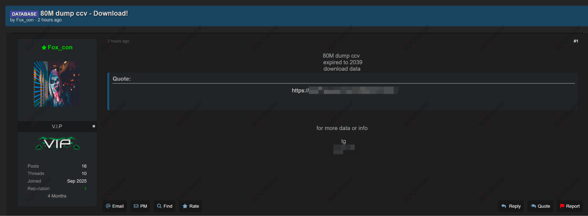 Alleged 80 Million Credit Card Data are Leaked