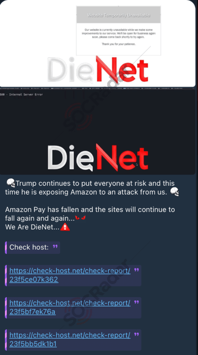 DieNet’s DDoS attack claim on Amazon Pay