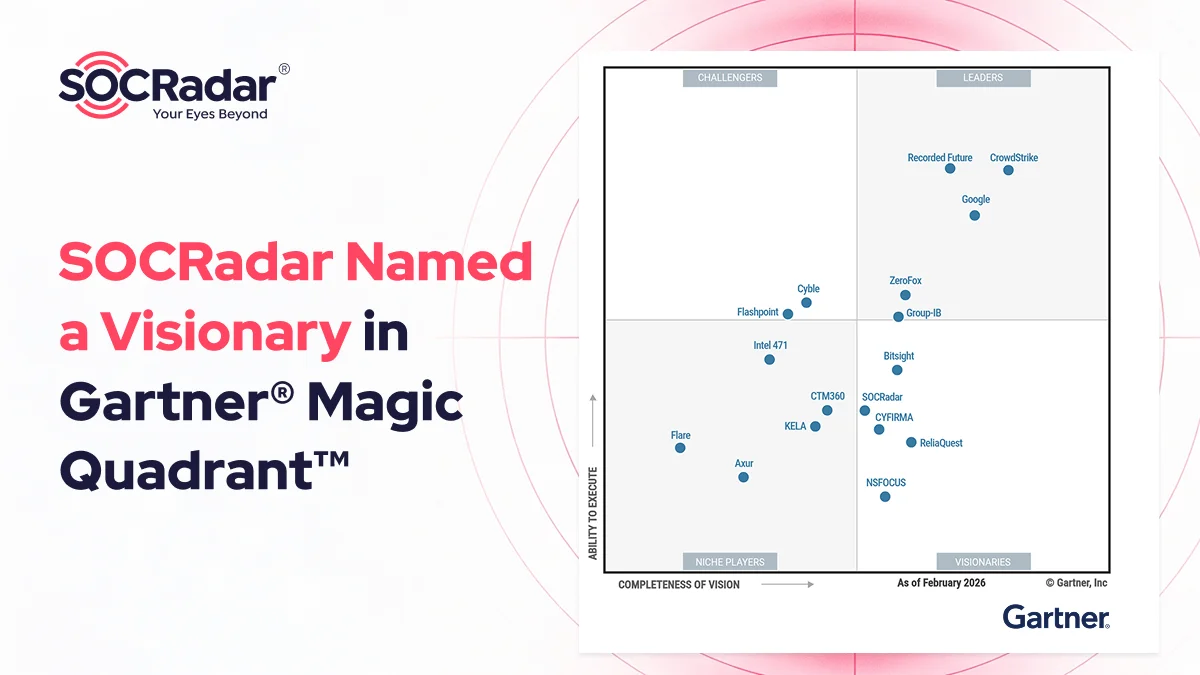 SOCRadar® Cyber Intelligence Inc. | Gartner® Magic Quadrant™ Names SOCRadar a Visionary