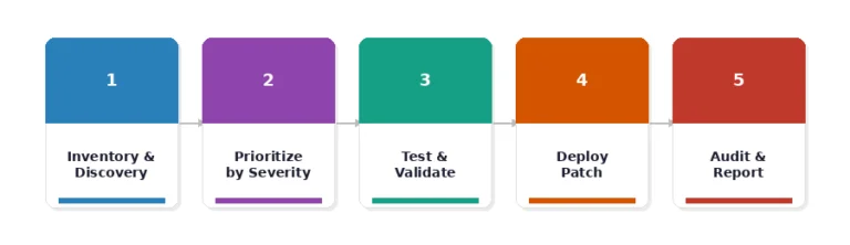 The Patch Management Lifecycle steps