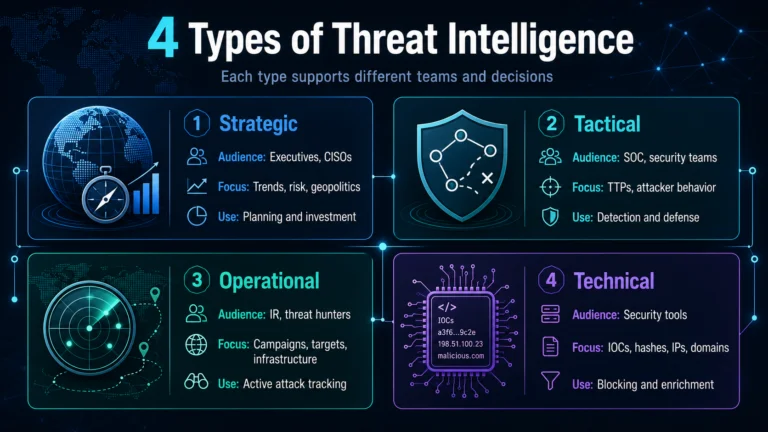 4 types of threat intelligence