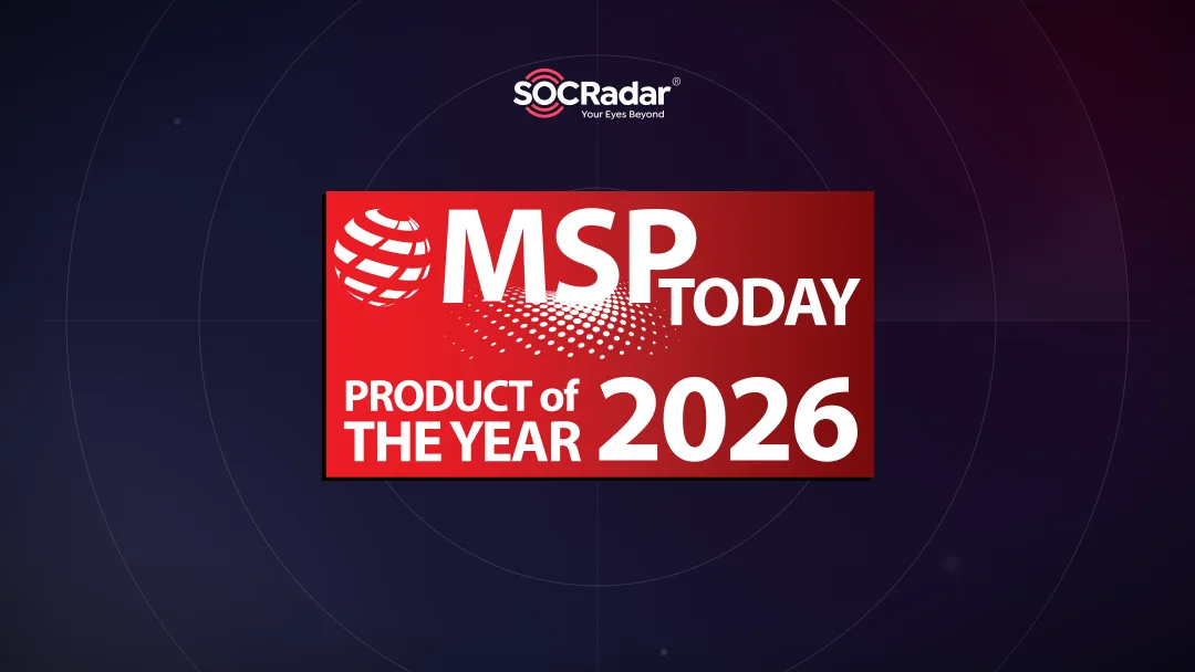 SOCRadar Honored with 2026 MSP Today Product of the Year Award