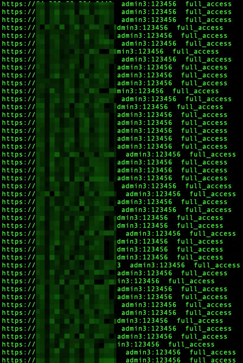 Over 2,500 Fortinet devices were breached with a single default credential (admin3:123456), allowing full access