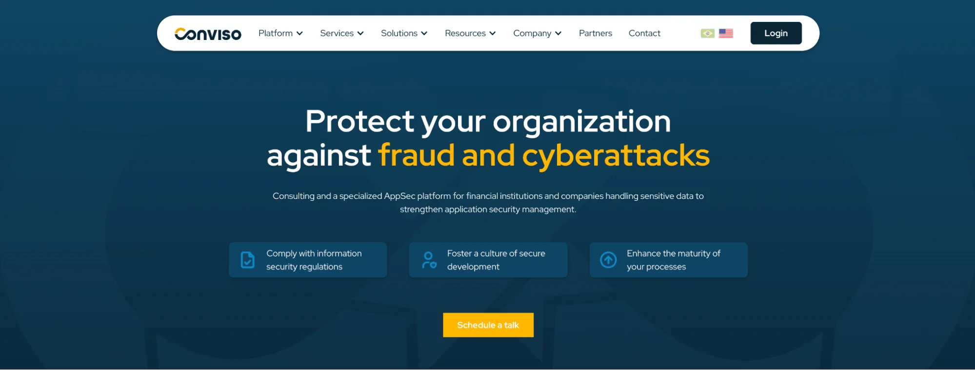 Website of Conviso Application Security