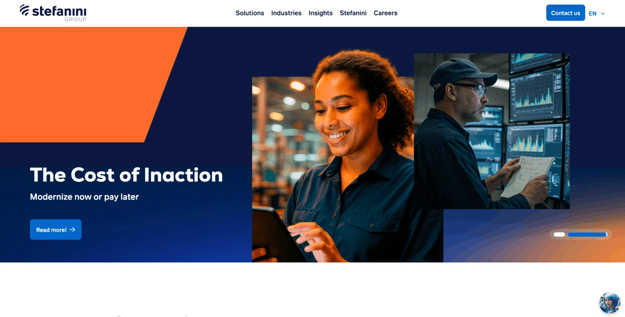 Website of Stefanini Cyber